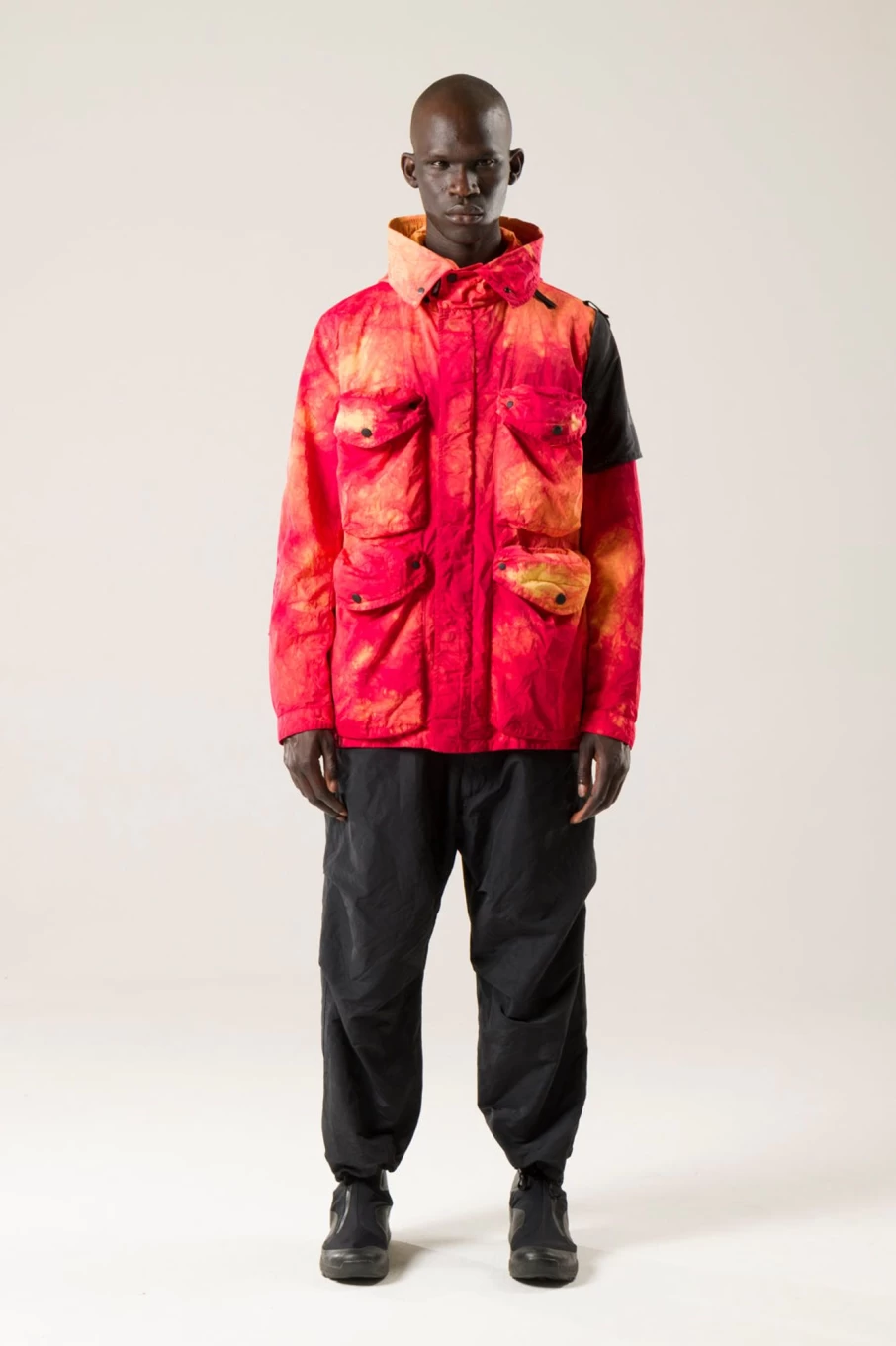 Nemen Tie Dye Multipocket Jacket - Stylish Streetwear Coat with Unique Design