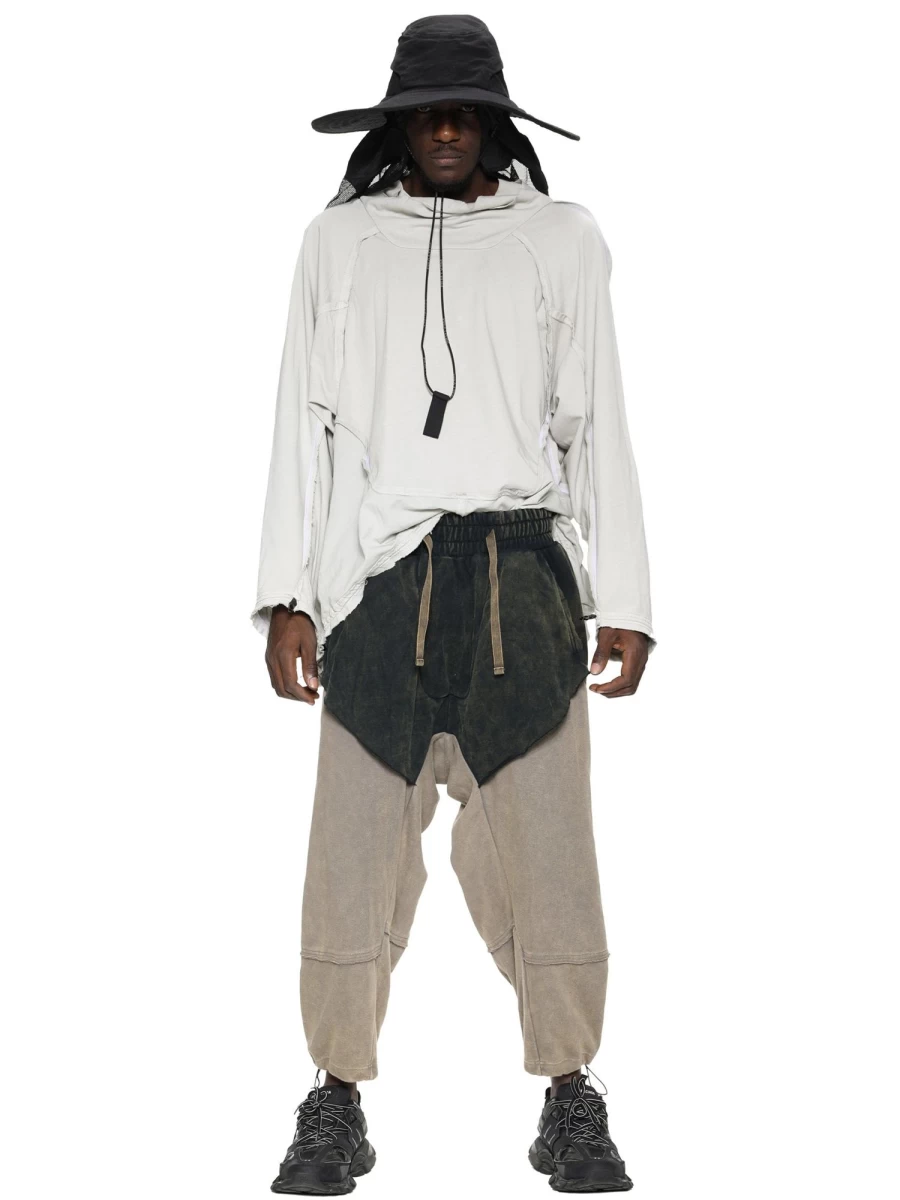 HAMCUS Contrast Panel Sweatpants - Stylish Men's Streetwear Joggers with Unique Design