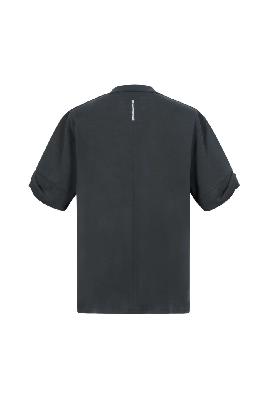 C2H4 Embroidered Graphic Rolled-Sleeve Cotton T-Shirt - Streetwear Fashion Tee