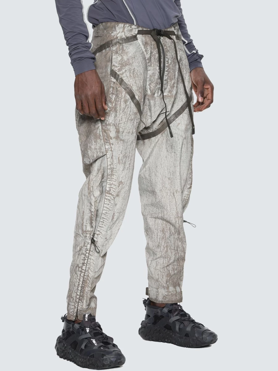 HAMCUS Eccaf Camo Military Geometric Print Panel Pants Tactical Cargo Trousers