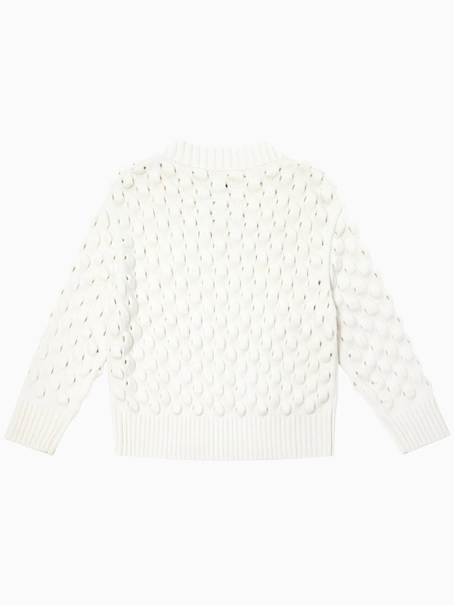 Feng Chen Wang Intarsia 3D Knit Sweater - Unique Textured Design