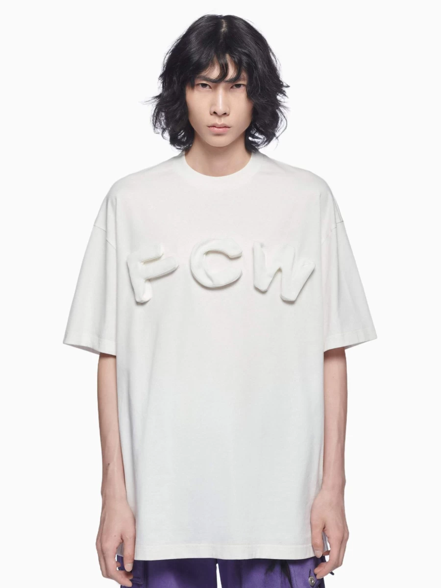 "Feng Chen Wang 3D Logo Letter Graphic T-Shirt for Men and Women"