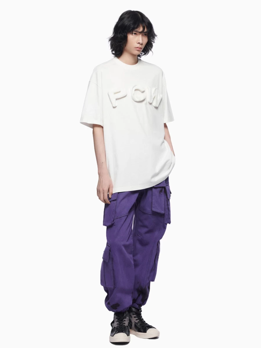 "Feng Chen Wang 3D Logo Letter Graphic T-Shirt for Men and Women"