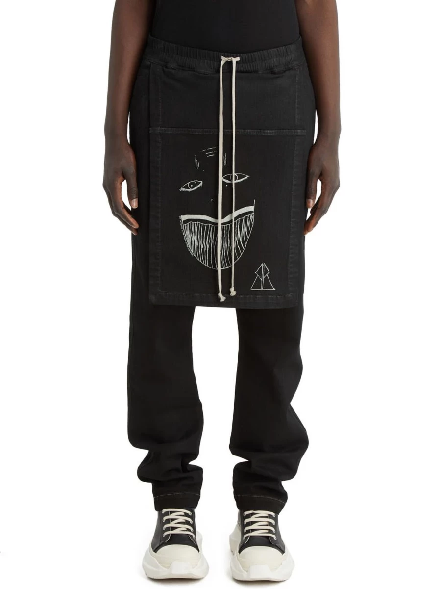 Rick Owens DRKSHDW Toothface Belas Distressed Denim Pants