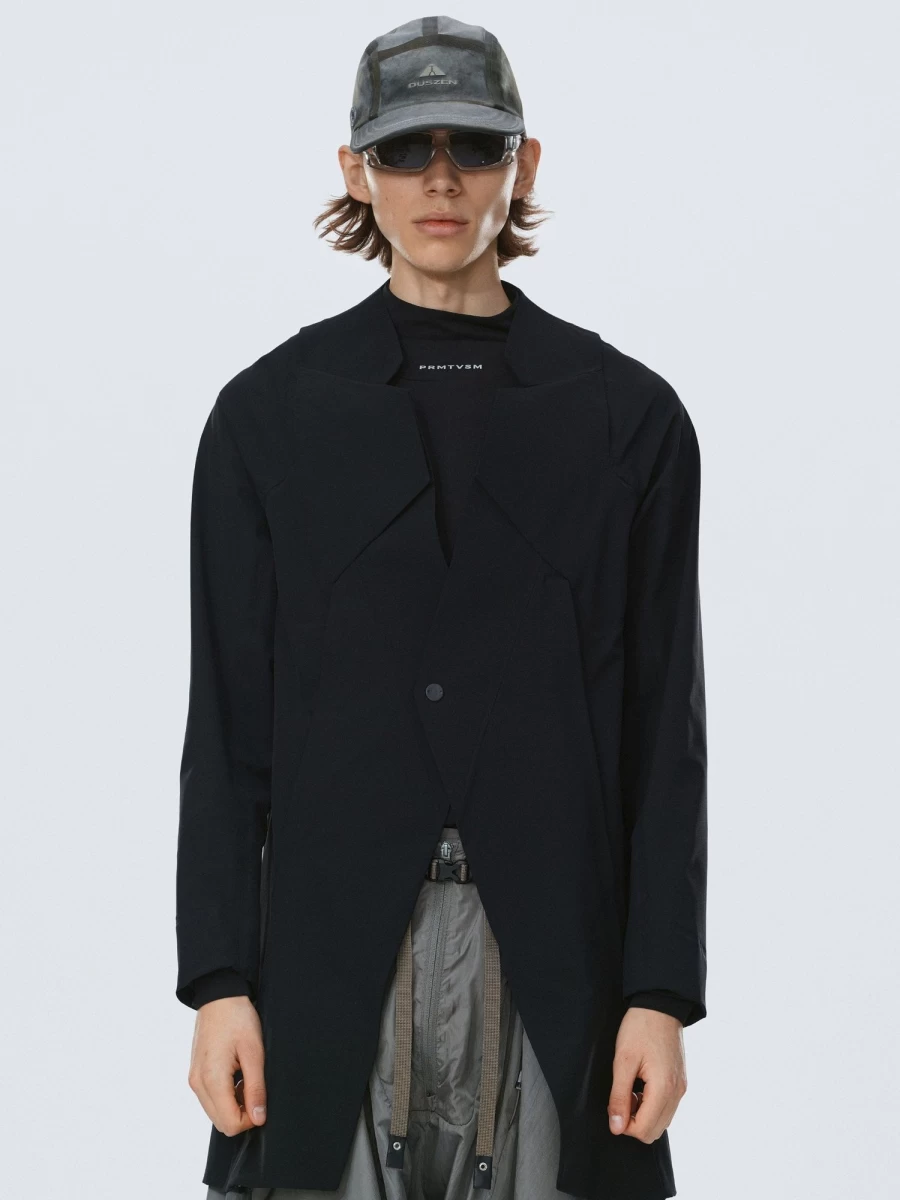 HAMCUS Antares Geo-Rift Blazer - Futuristic Corpo Style Jacket for Men & Women
