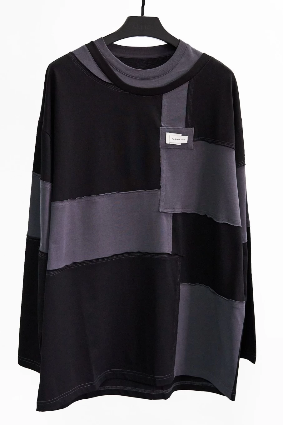 Feng Chen Wang Oversized Panelled Hoodie - Designer Unisex Streetwear Pullover with Unique Color Blocking