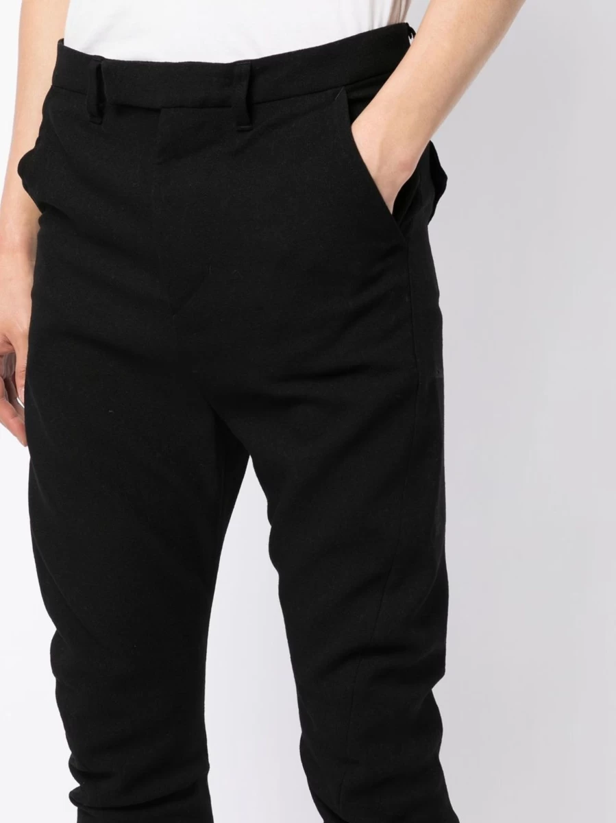 Julius_7 Black Prism Trousers - Stylish Men's Fashion Pants for Modern Wardrobe