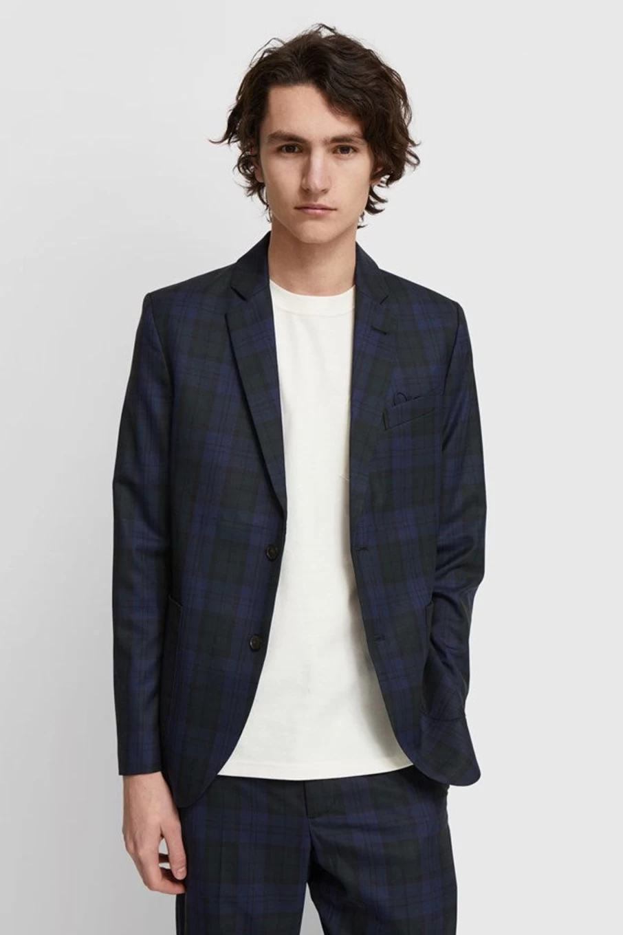 Wood Wood Frederik Checked Blazer - Classic Checkered Men's Jacket