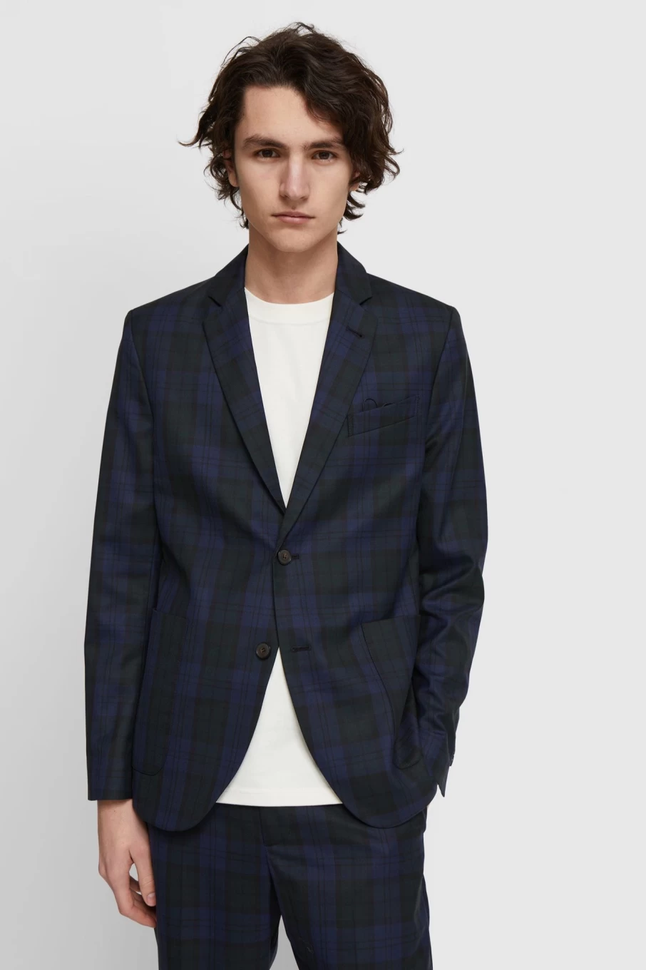 Wood Wood Frederik Checked Blazer - Classic Checkered Men's Jacket