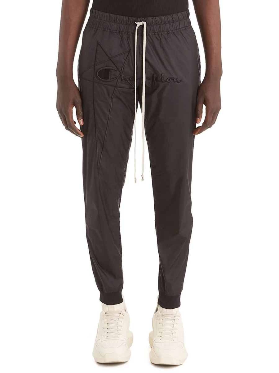 Rick Owens x Champion Collaboration Woven Joggers Pants Men's Luxury Streetwear
