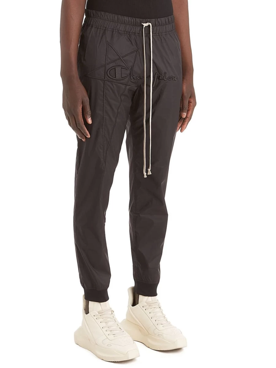 Rick Owens x Champion Collaboration Woven Joggers Pants Men's Luxury Streetwear