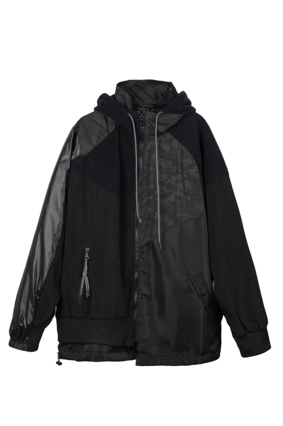 "Oversized Black Jacket by MOSTLY HEARD RARELY SEEN – Stylish & Comfortable Outerwear"