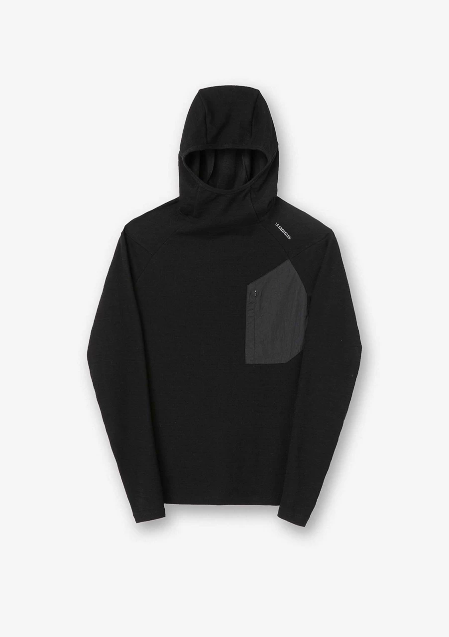 KRAKATAU Men's Patch Pocket Hoodie - Stylish Comfort with Functional Design