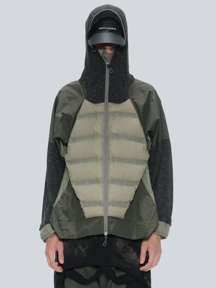 HAMCUS Df Panel Zip-Up Hoodie - Stylish Men's & Women's Streetwear Jacket