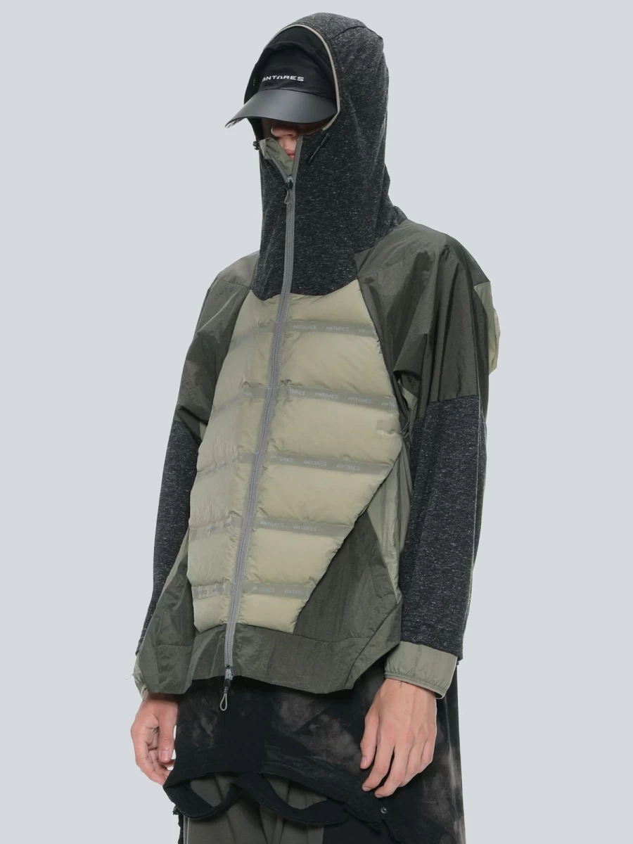 HAMCUS Df Panel Zip-Up Hoodie - Stylish Men's & Women's Streetwear Jacket