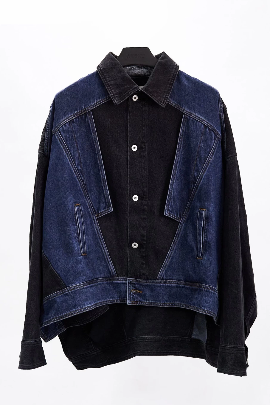 Feng Chen Wang Distressed Denim Jacket - Deconstructed Designer Vintage Style for Men and Women