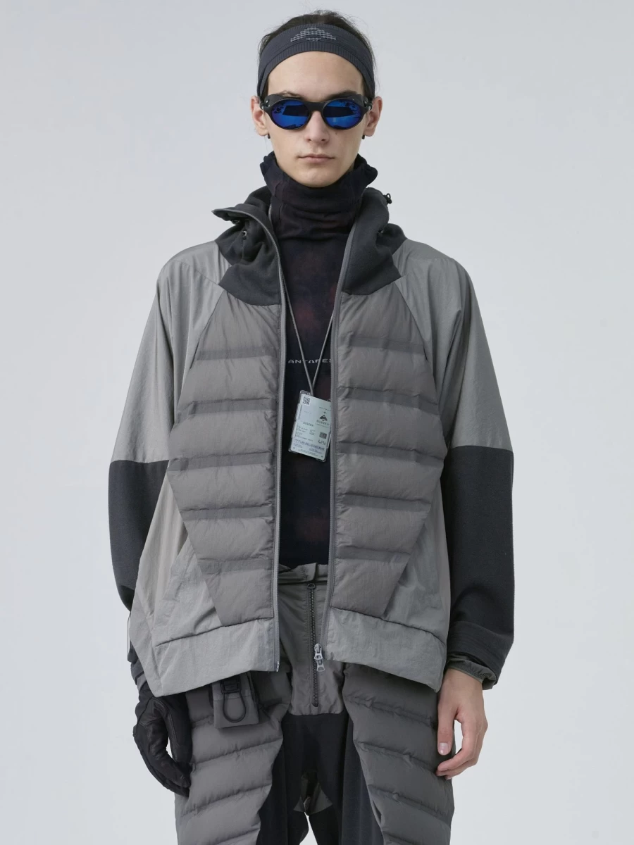 HAMCUS Df Panel Zip-Up Hoodie - Stylish Men's & Women's Streetwear Jacket