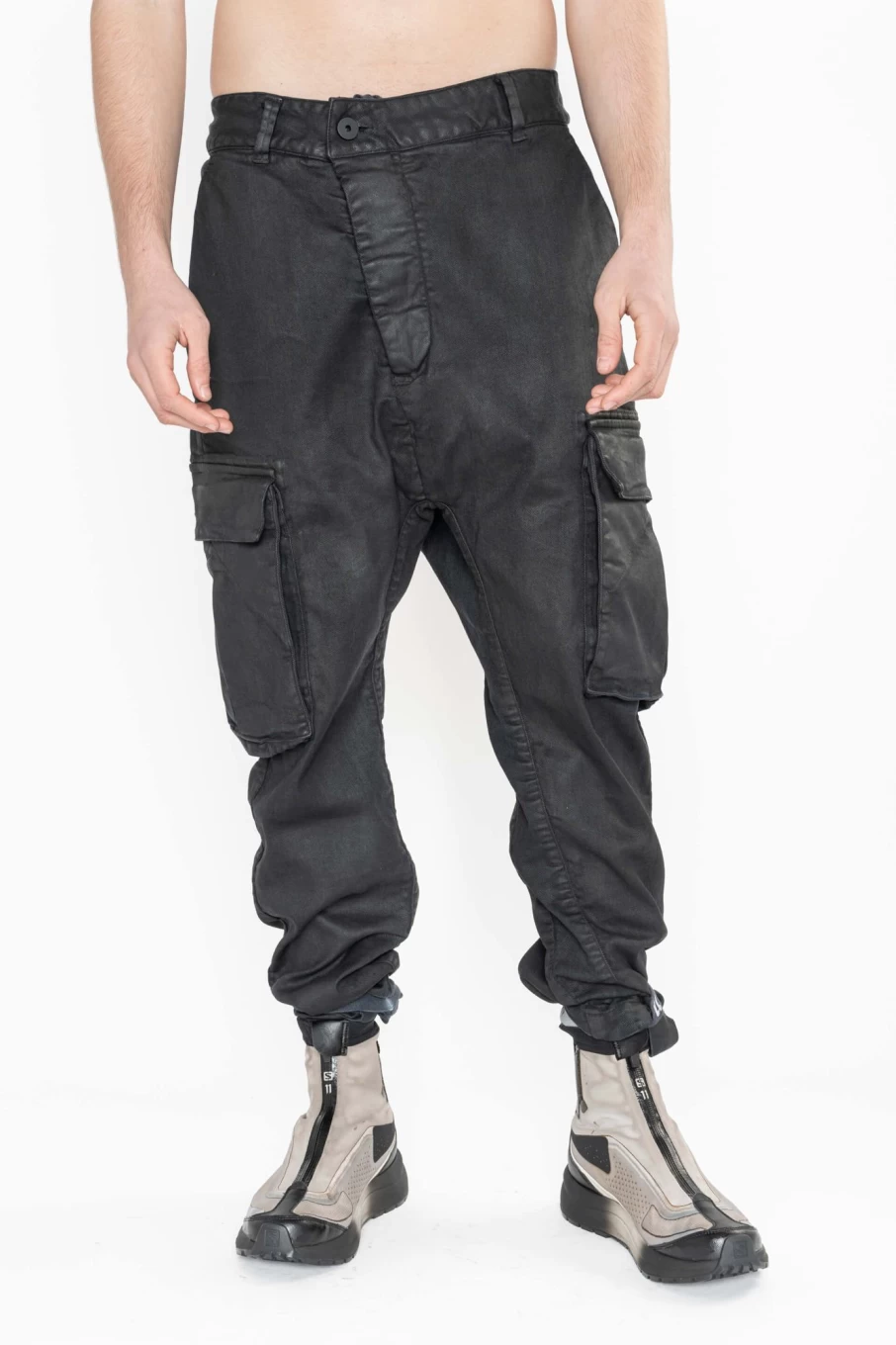 Boris Bidjan Saberi P21B Wax Coated Pants - Waterproof Men's Trousers