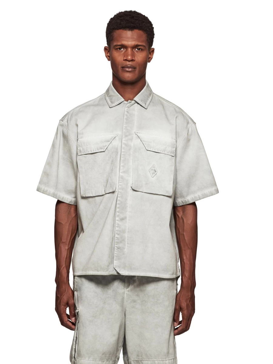 A-COLD-WALL Woven Dye Tech Short Sleeve Overshirt | Men's Fashion Top