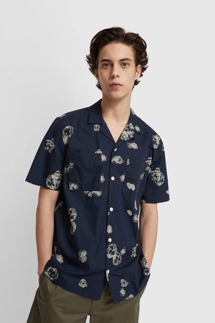 Wood Wood Brandon Graphic Print T-Shirt - Casual Short Sleeve Top for Men