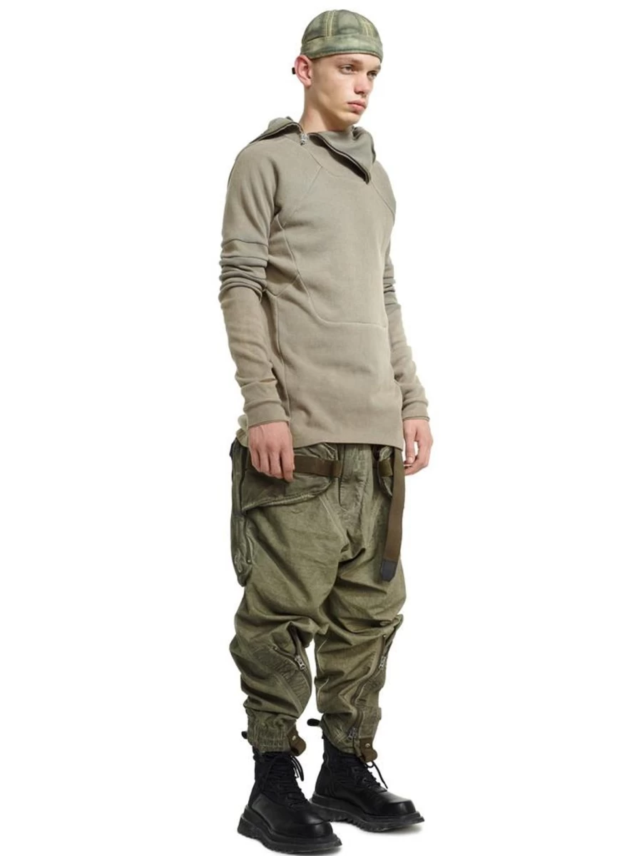 HAMCUS Camo Hood-Mask Pullover - Tactical Streetwear Hoodie with Adjustable Face Cover