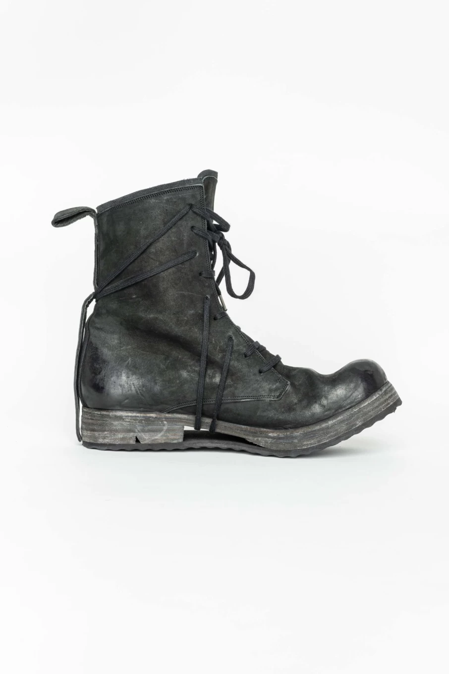 Boris Bidjan Saberi Black Horse Leather Boots - Men's Premium Leather Riding Boots