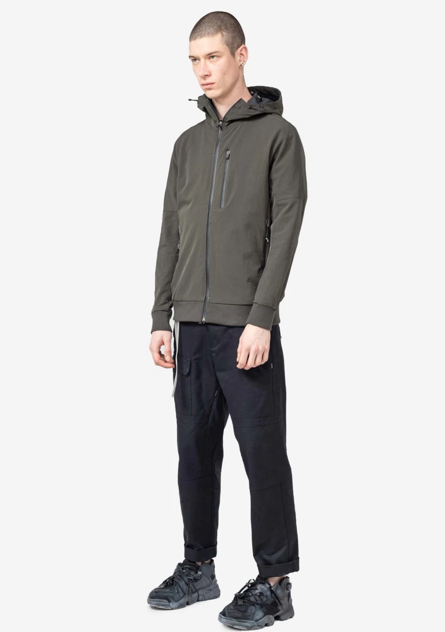 KRAKATAU Stretchy Fabric-Mix Hoodie for Men & Women | Comfortable & Stylish Pullover