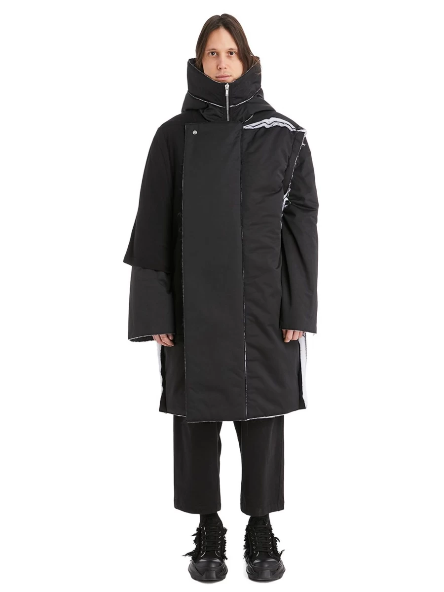Rick Owens Woven Padded Coat - Sisyparka Style Winter Jacket