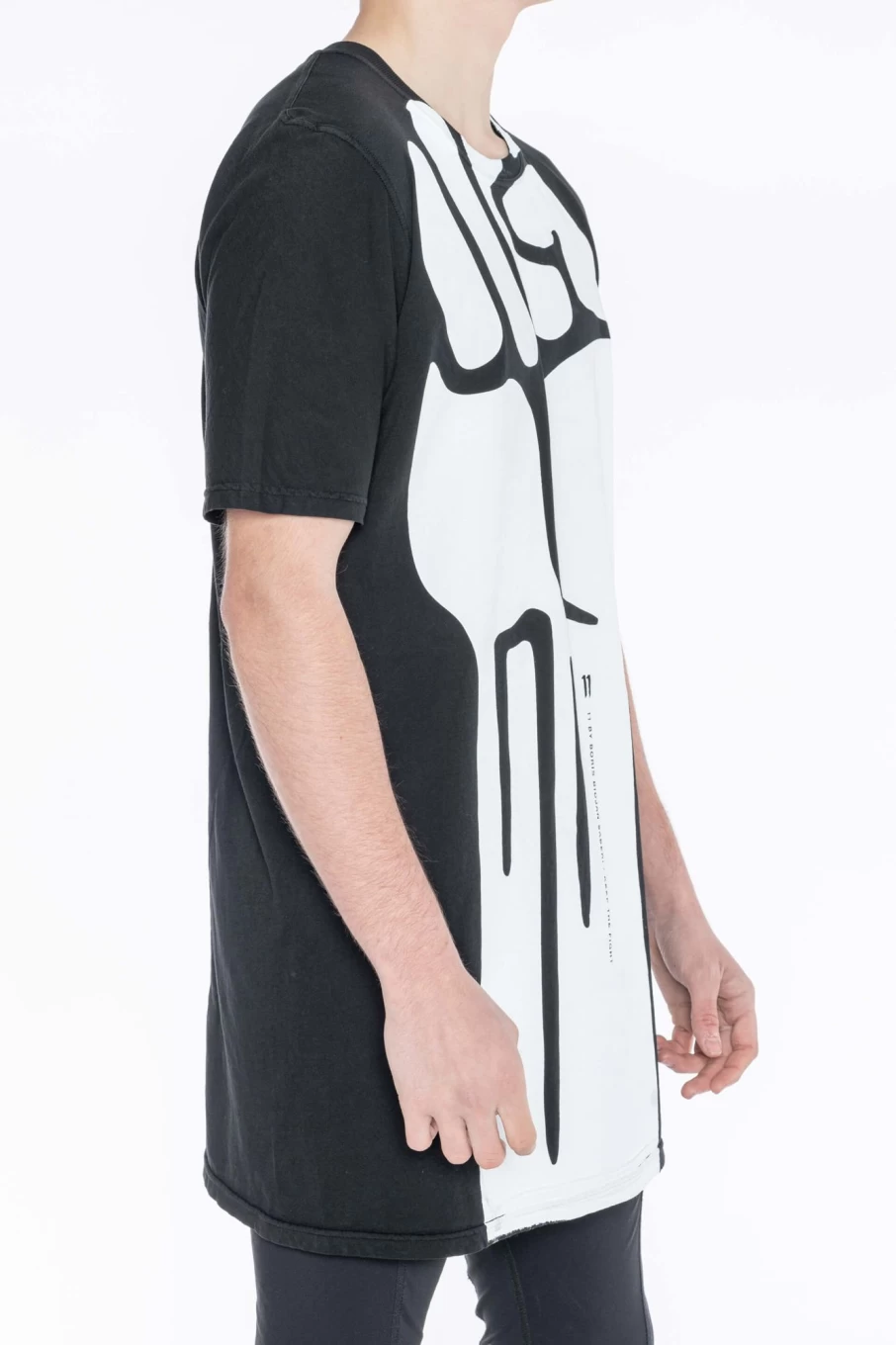 Boris Bidjan Saberi TS5 Fist Print Graphic T-Shirt - Limited Edition Streetwear Tee