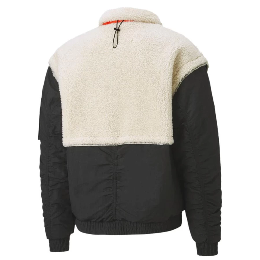 Puma Select X Attempt Sherpa Bomber Jacket - Men's Winter Fleece-Lined Coats