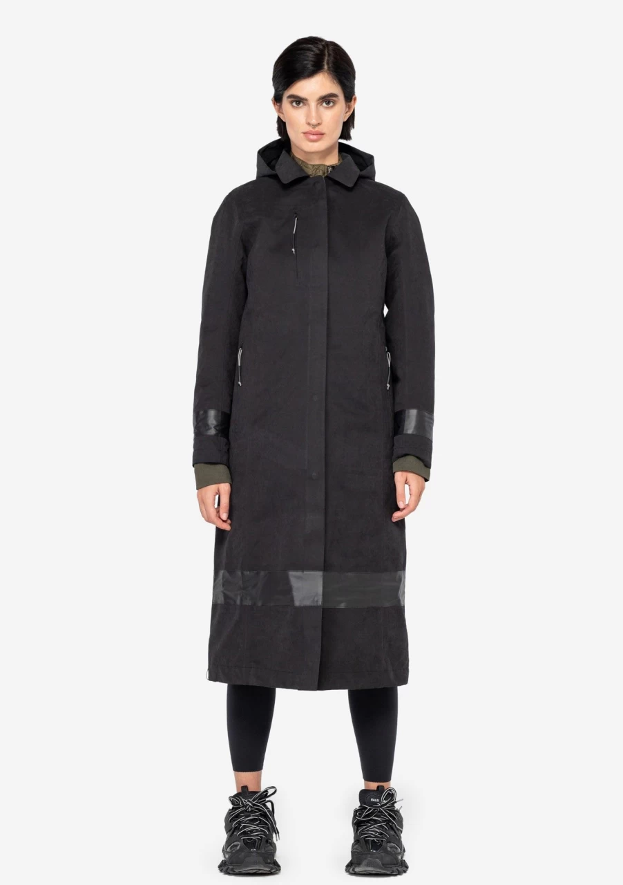 KRAKATU Men's Durable Microfiber Trench Coat - Lightweight Water-Resistant Dirac Style Outerwear