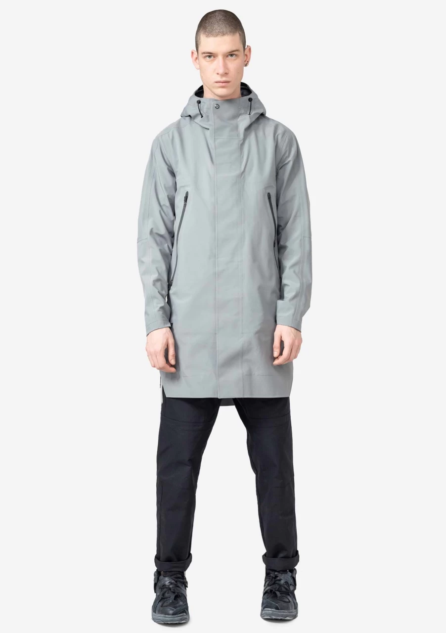 KRAKATAU Hooded Raincoat for Men & Women - Lightweight Waterproof Mishima Style Outdoor Jacket