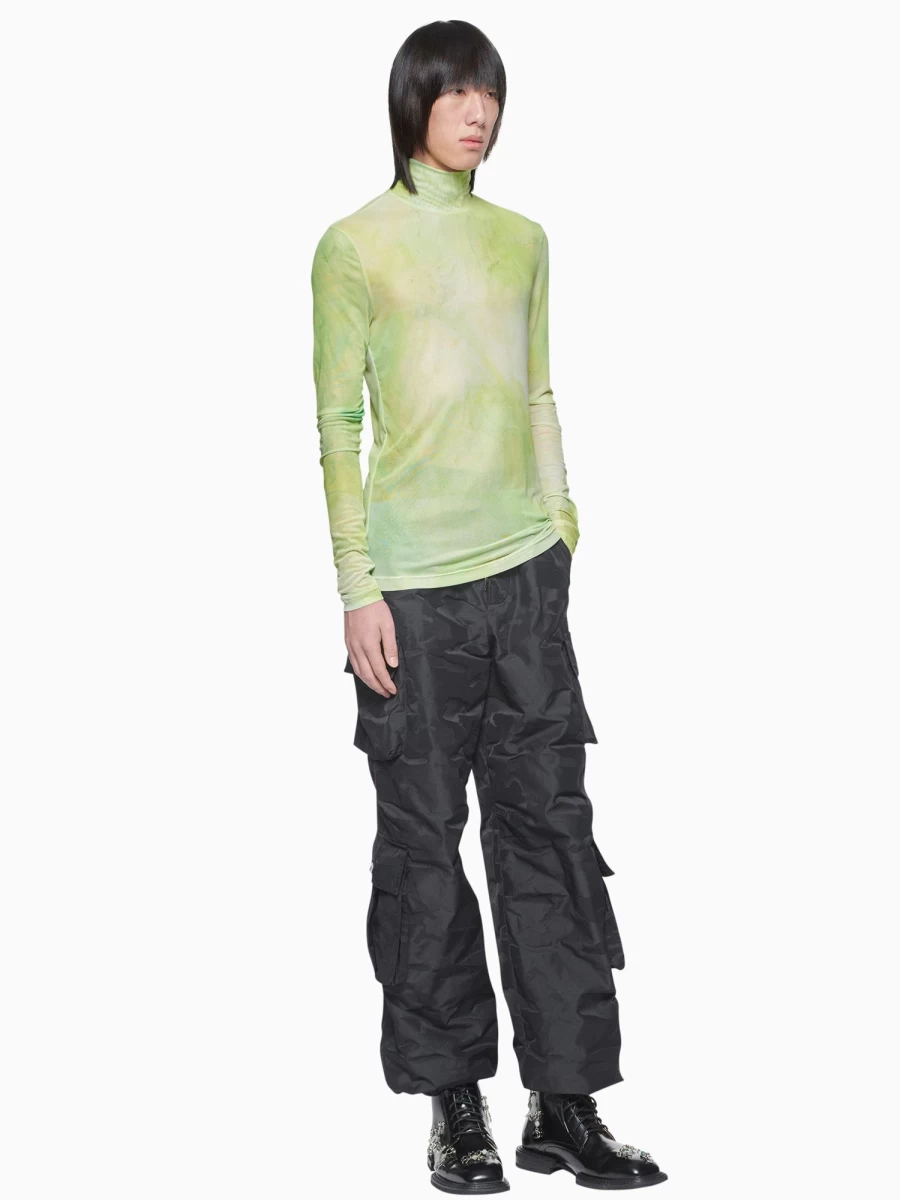 Feng Chen Wang Dream Print Roll Neck Sweater - Stylish High Collar Pullover for Men and Women