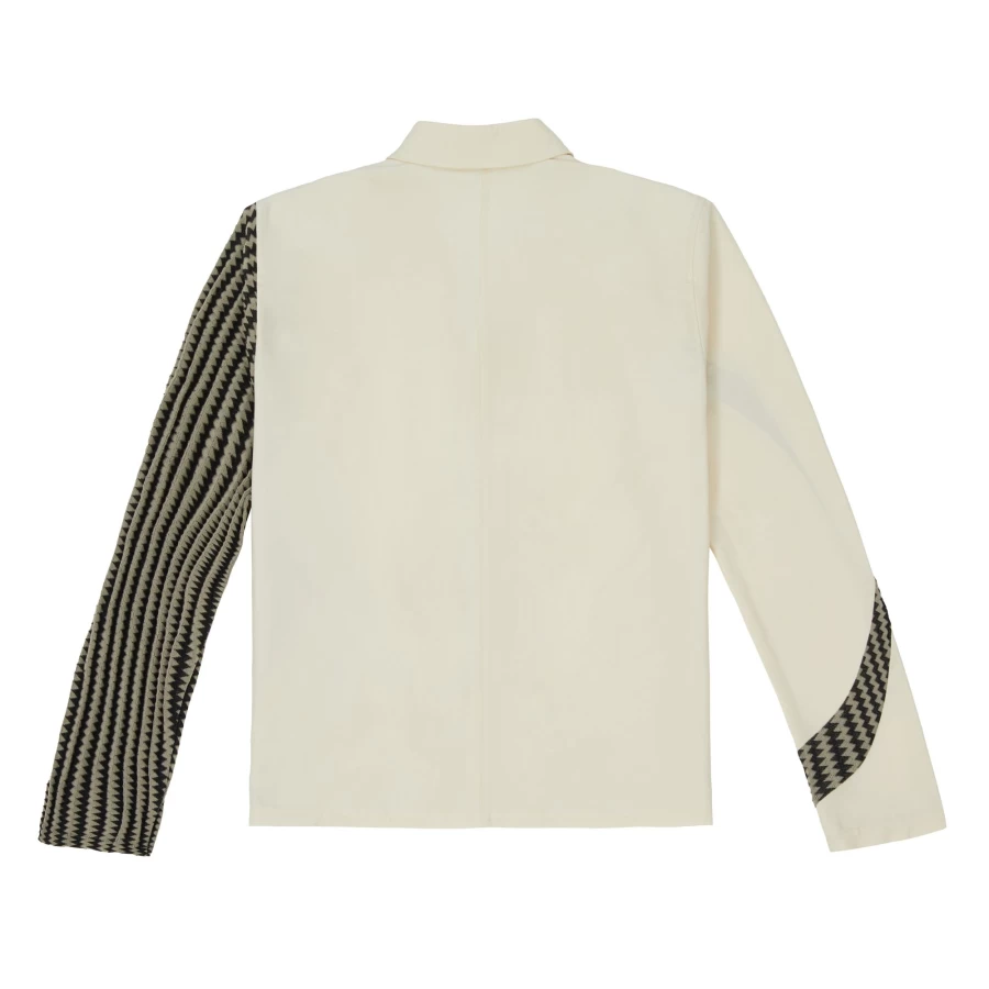 "VELVET GLOVE Women's Contrasting Knit Blazer - Stylish Velvet Trim Jacket"