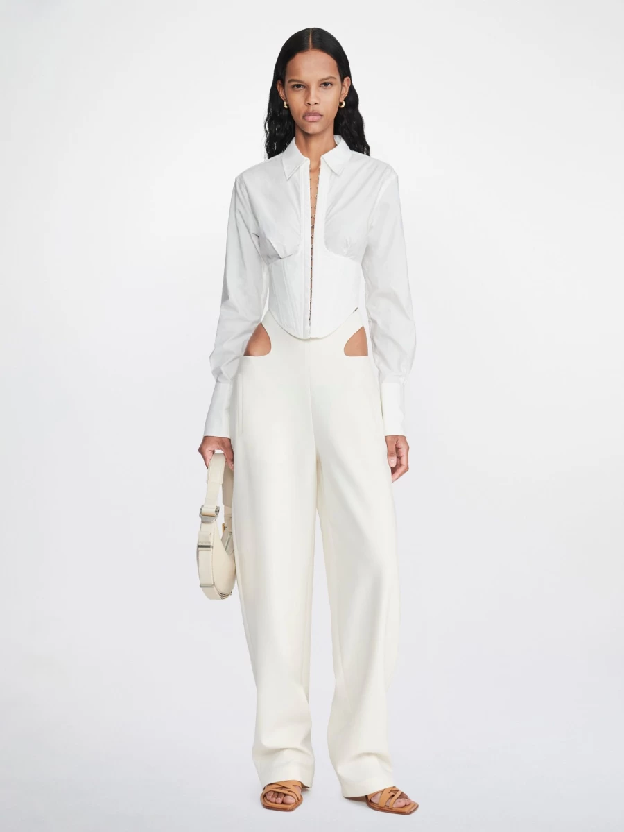 DION LEE Undercorset Shirt - Structured Corset-Inspired Top with Detailing