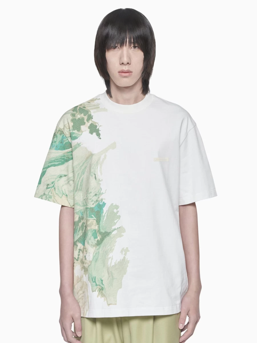 Feng Chen Wang Watercolor Print Cotton T-Shirt - Limited Edition Artistic Tee