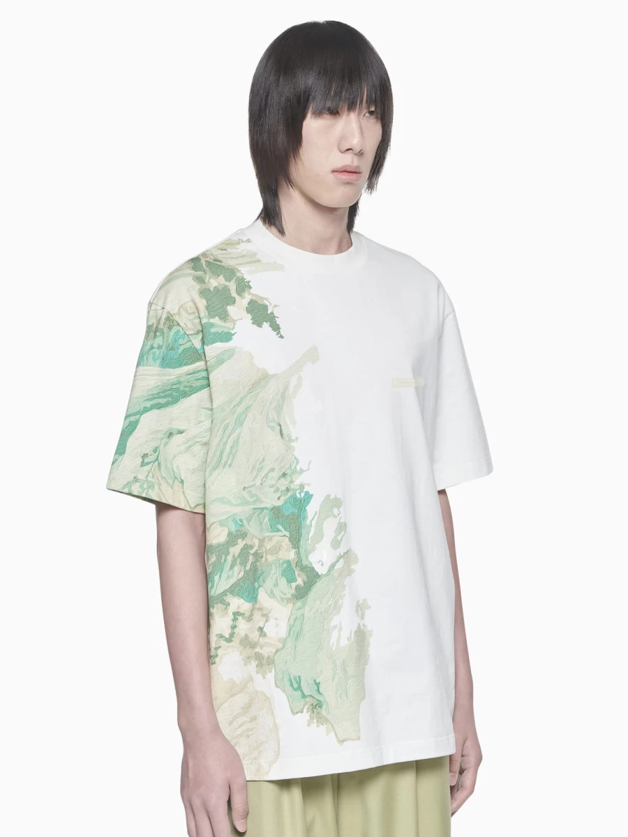 Feng Chen Wang Watercolor Print Cotton T-Shirt - Limited Edition Artistic Tee