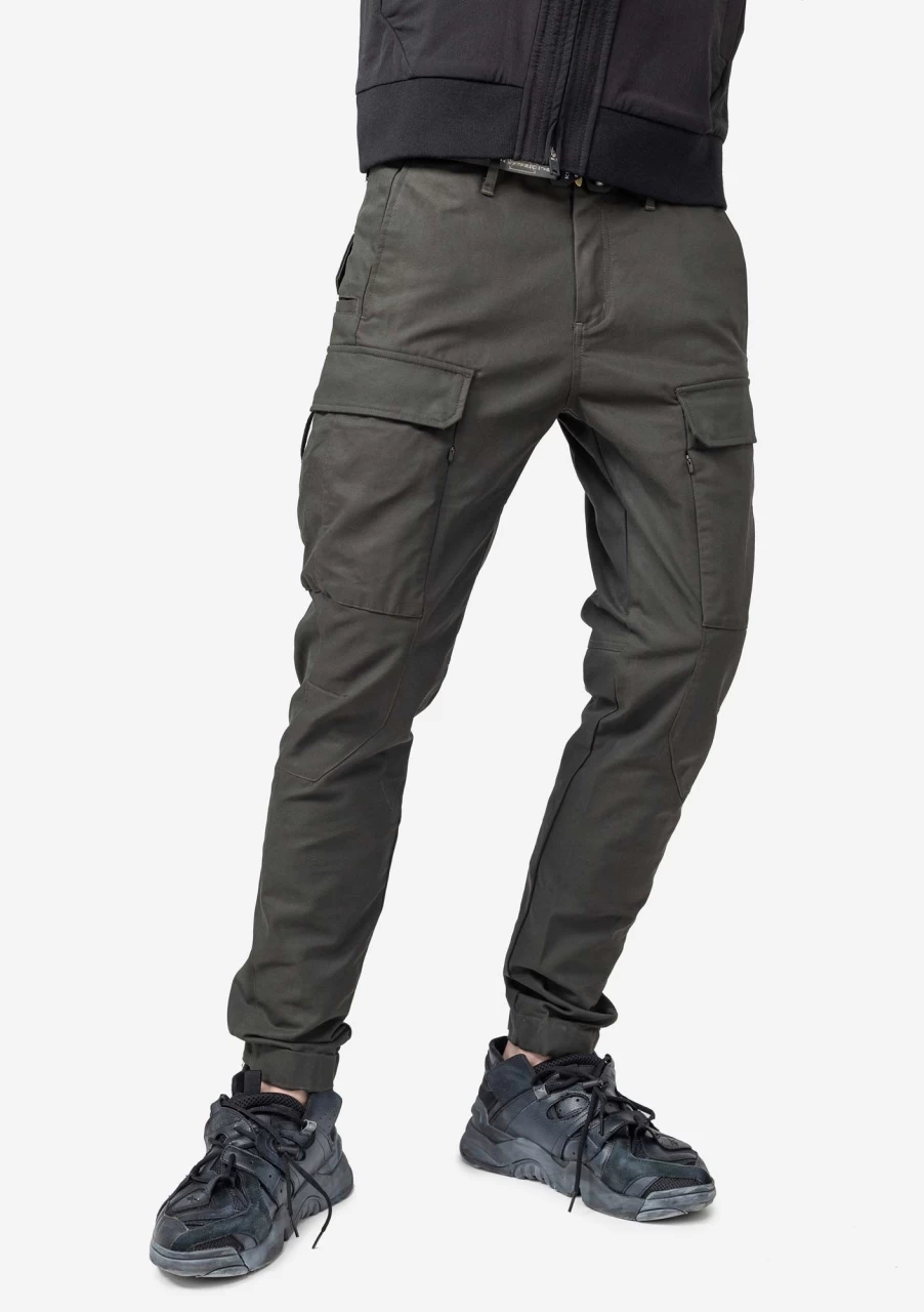 KRAKATAU Men's Lightweight Fabric-Mix Pants - Comfortable & Breathable Outdoor Travel Trousers