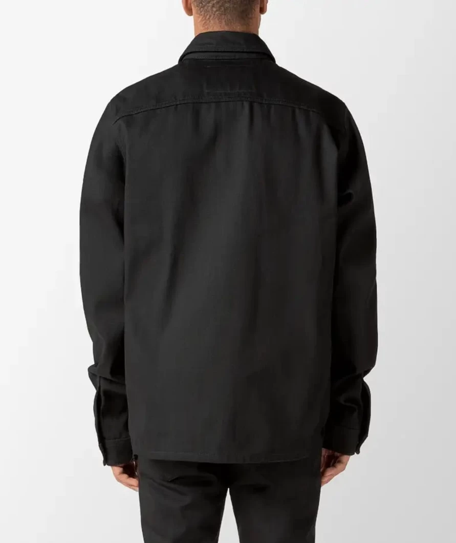 Rick Owens DRKSHDW Distressed Denim Shirt Jacket - Vintage Washed Oversized Fit