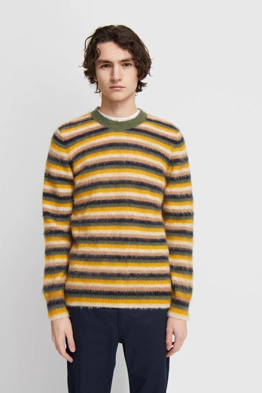 Wood Wood John Stripe Knit Jumper - Classic Striped Sweater for Men