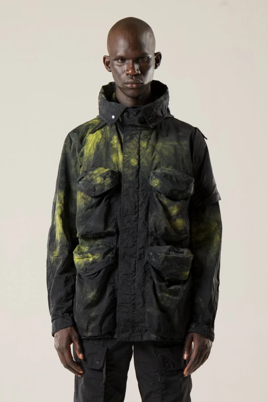 Nemen Tie Dye Multipocket Jacket - Stylish Streetwear Coat with Unique Design