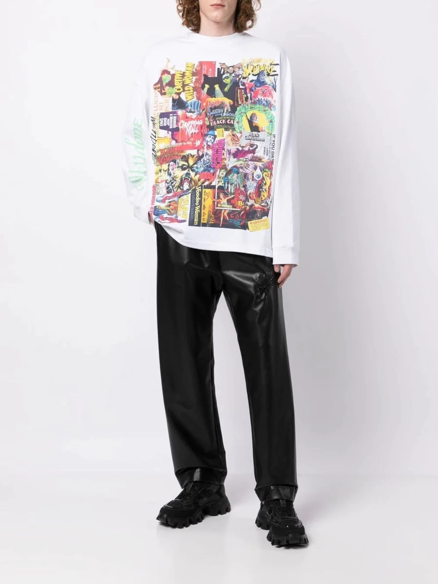 WE11DONE Horror Collage Graphic T-Shirt | Vintage Inspired Tee