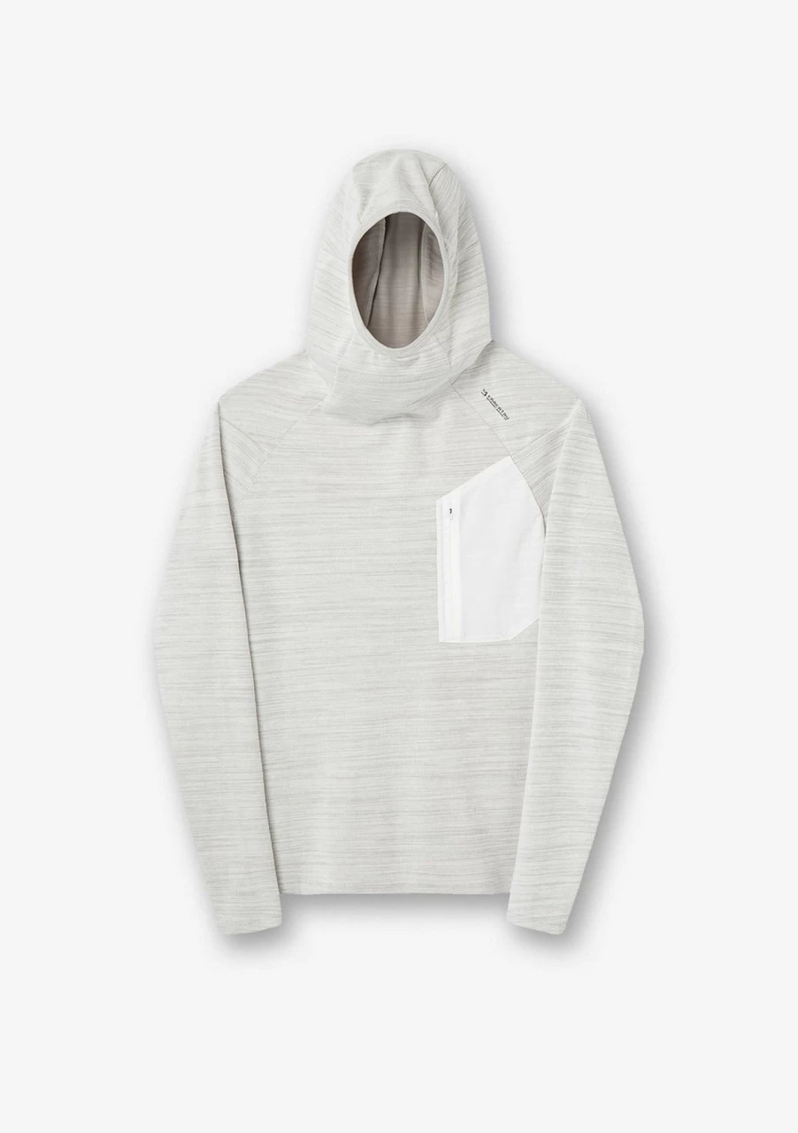 KRAKATAU Men's Patch Pocket Hoodie - Stylish Comfort Fleece Pullover with Front Pouch
