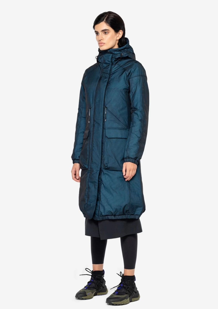 KRAKATAU Long Parka Zeroth - Waterproof Winter Coat for Men & Women, Lightweight Insulated Jacket with Hood, Windproof Outdoor Parka